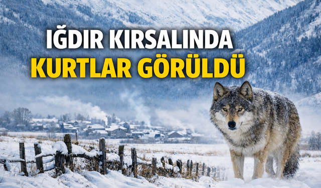 IĞDIR KIRSALINDA KURTLAR GÖRÜLDÜ