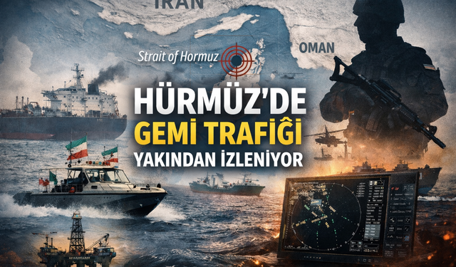 HÜRMÜZ’DE GEMİ TRAFİĞİ YAKINDAN İZLENİYOR