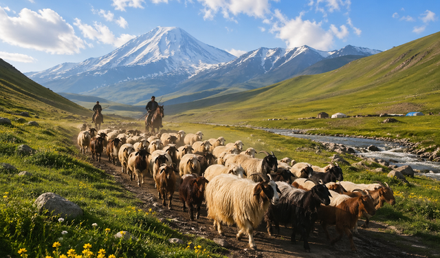 SÜRÜLER YOLA ÇIKTI: IĞDIR’DA YAYLA SEZONU BAŞLADI
