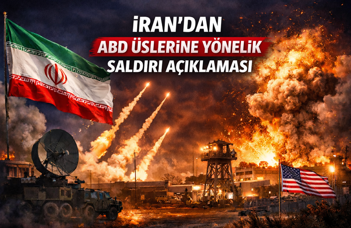 İRAN, ABD ASKERİ NOKTALARINI HEDEF ALDIĞINI BİLDİRDİ