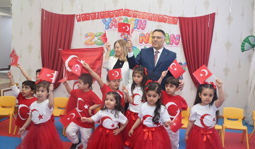 IĞDIR ÜNİVERSİTESİ PÜSTER ALAGÖZ ANAOKULU’NDA 23 NİSAN COŞKUSU