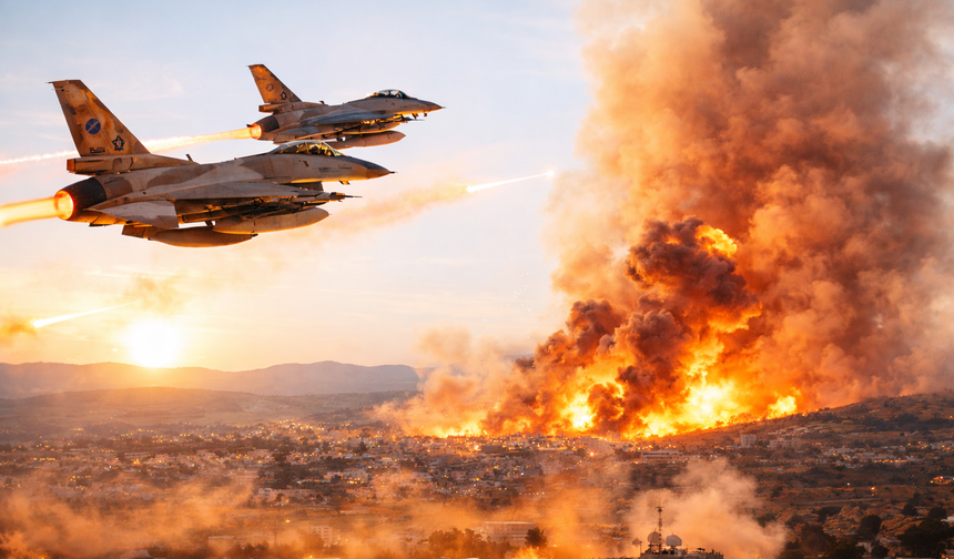 İSRAİL, LÜBNAN’A HAVA SALDIRISI DÜZENLEDİ