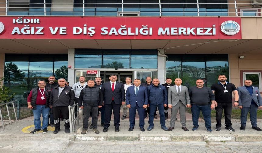 REKTÖR PROF. DR. EKREM GÜREL’DEN IĞDIR AĞIZ VE DİŞ SAĞLIĞI MERKEZİ’NE ZİYARET