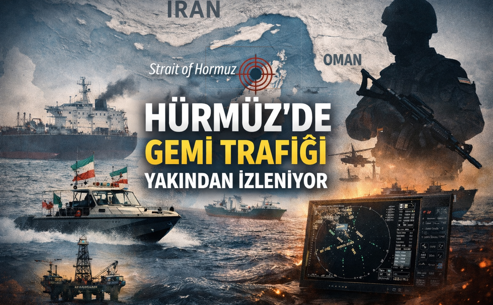 HÜRMÜZ’DE GEMİ TRAFİĞİ YAKINDAN İZLENİYOR