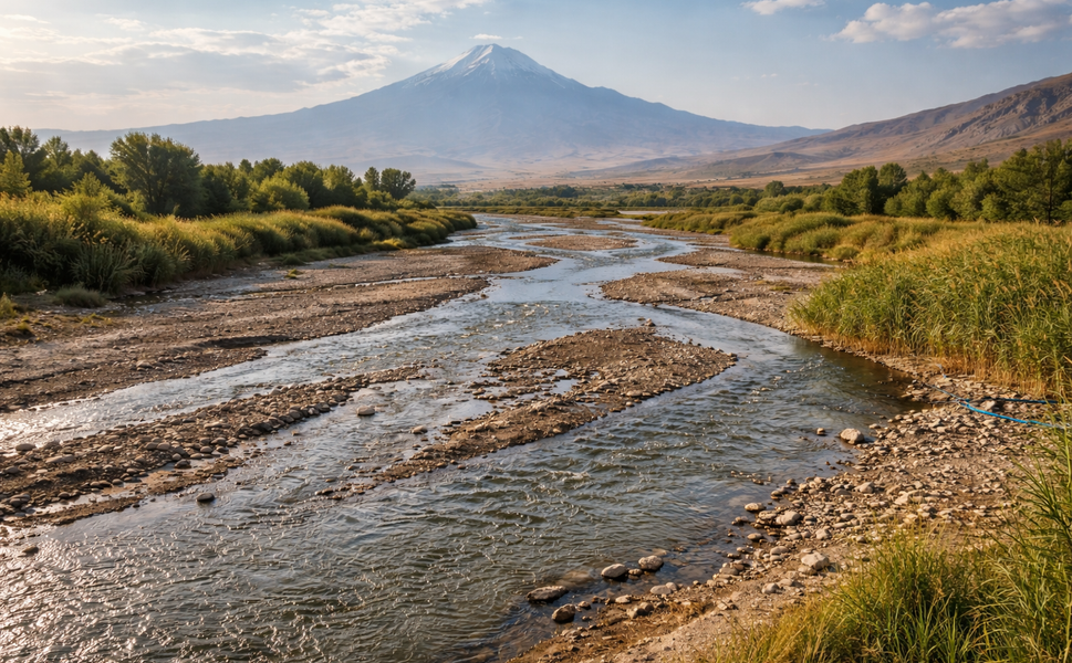 ARAS NEHRİ’NDE SU SEVİYESİ DÜŞÜYOR MU?