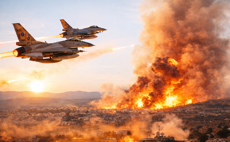 İSRAİL, LÜBNAN’A HAVA SALDIRISI DÜZENLEDİ