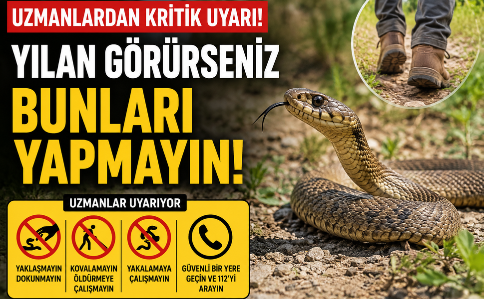 Yılanla Karşılaşırsanız Sakın Bunları Yapmayın