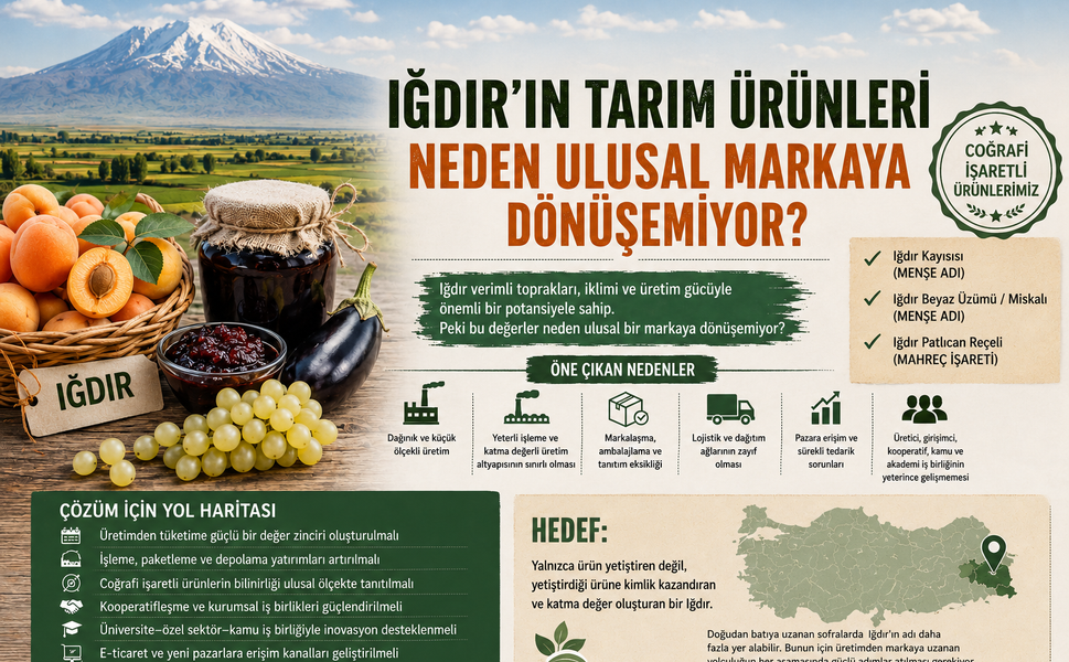 Iğdır'ın Tarım Ürünleri Neden Ulusal Markaya Dönüşemiyor?